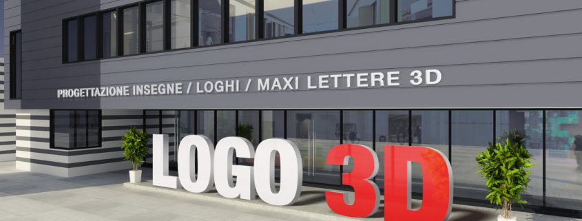 Insegne, maxi lettere, loghi, scritte tridimensionali 3D - www.logo3d.it
